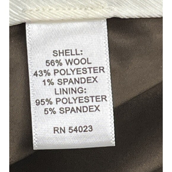 Banana Republic Pants Wide Leg Dress Slacks Martin Fit Tweed Wool Blend Women 10 - Picture 6 of 6